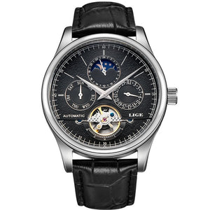 LIGE Brand Men Watches Automatic Mechanical Watch